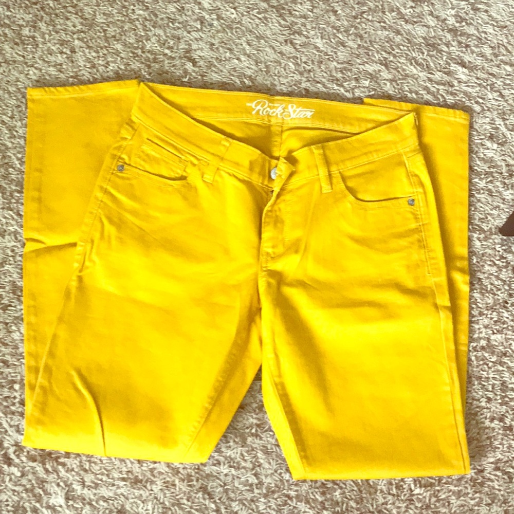 Gold color jeans
